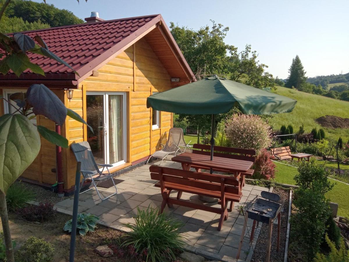 Domek W Bieszczadzkim Sadzie Bobrka Esterno foto